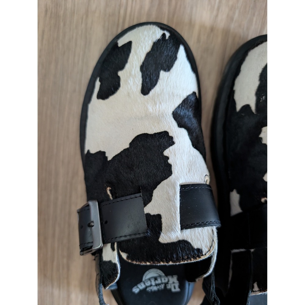 Dr. Martens Jorge II Cow Print Hair-On Leather Slingback Mules Womens 8 US - Picture 2 of 16